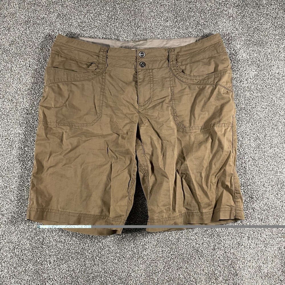 REI Hiking Trail Shorts Brown Outdoor Stretch Utility Women’s Size 8
